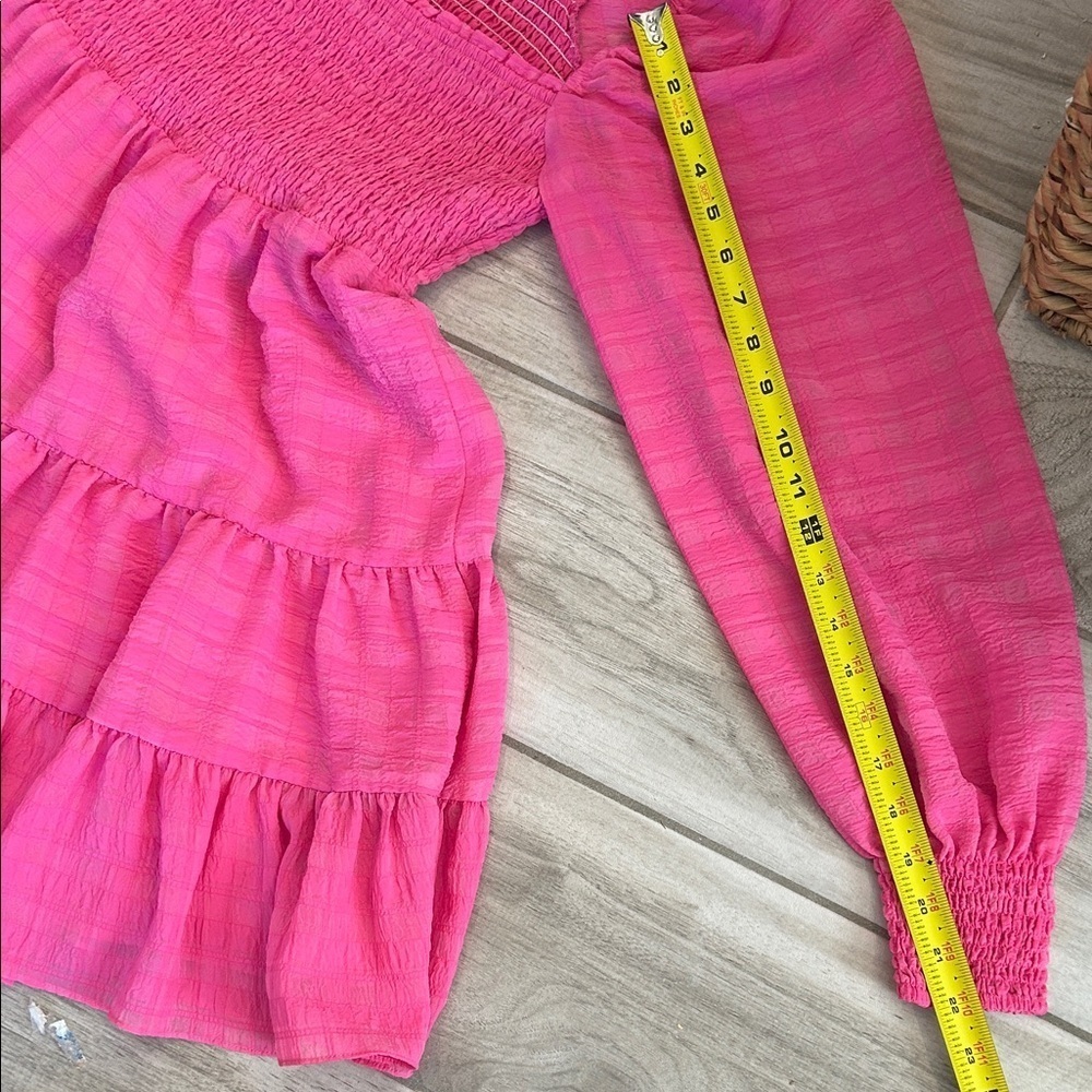Urban Outfitters Vibrant Pink Long Sleeve Dress - Picture 8 of 8